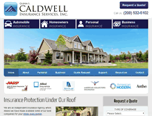 Tablet Screenshot of caldwell-insurance.com